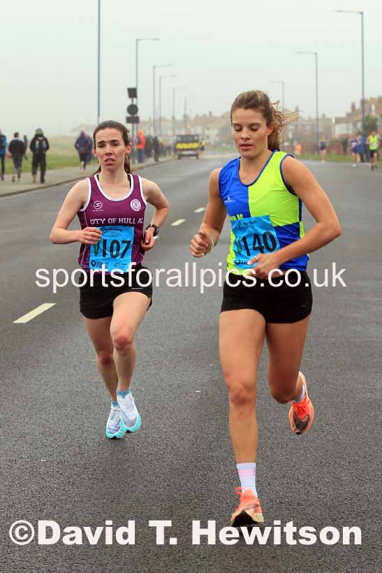 Senior womens 6 Stage 2023 Northern Mens 12 stage and Womens 6 Stage Relays and Young Athletes, Redcar. Photo: David T. Hewitson/Sports for All Pics